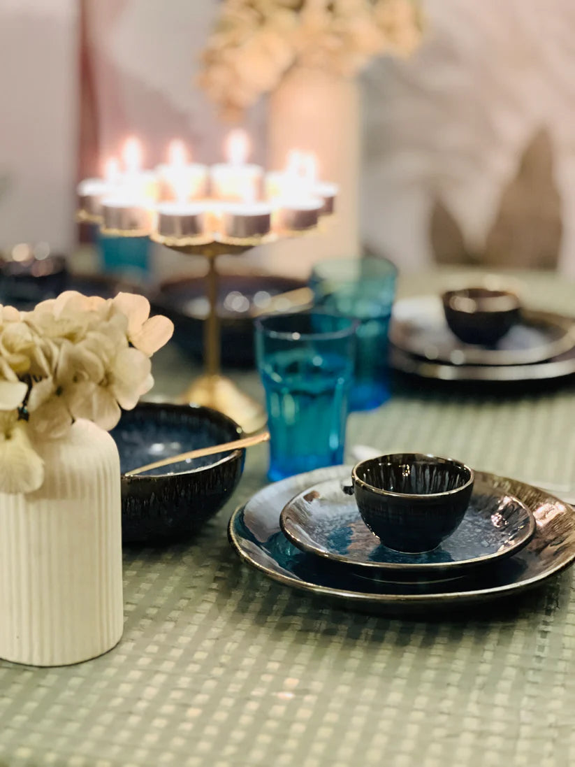 Modern Luxury Ceramic Dinner Set for Elegant Dining Table Decoration