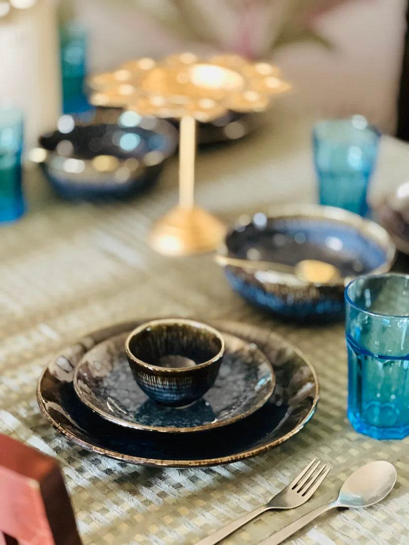 Modern Luxury Ceramic Dinner Set for Elegant Dining Table Decoration